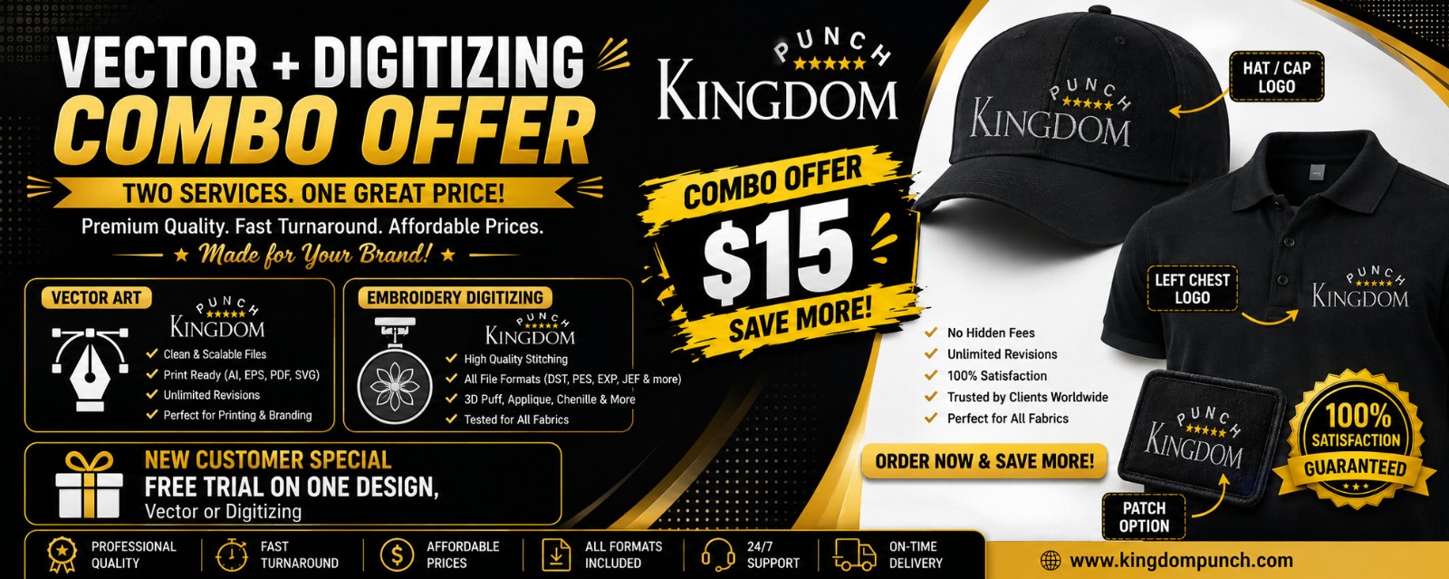 Vector + Digitizing Combo Offer